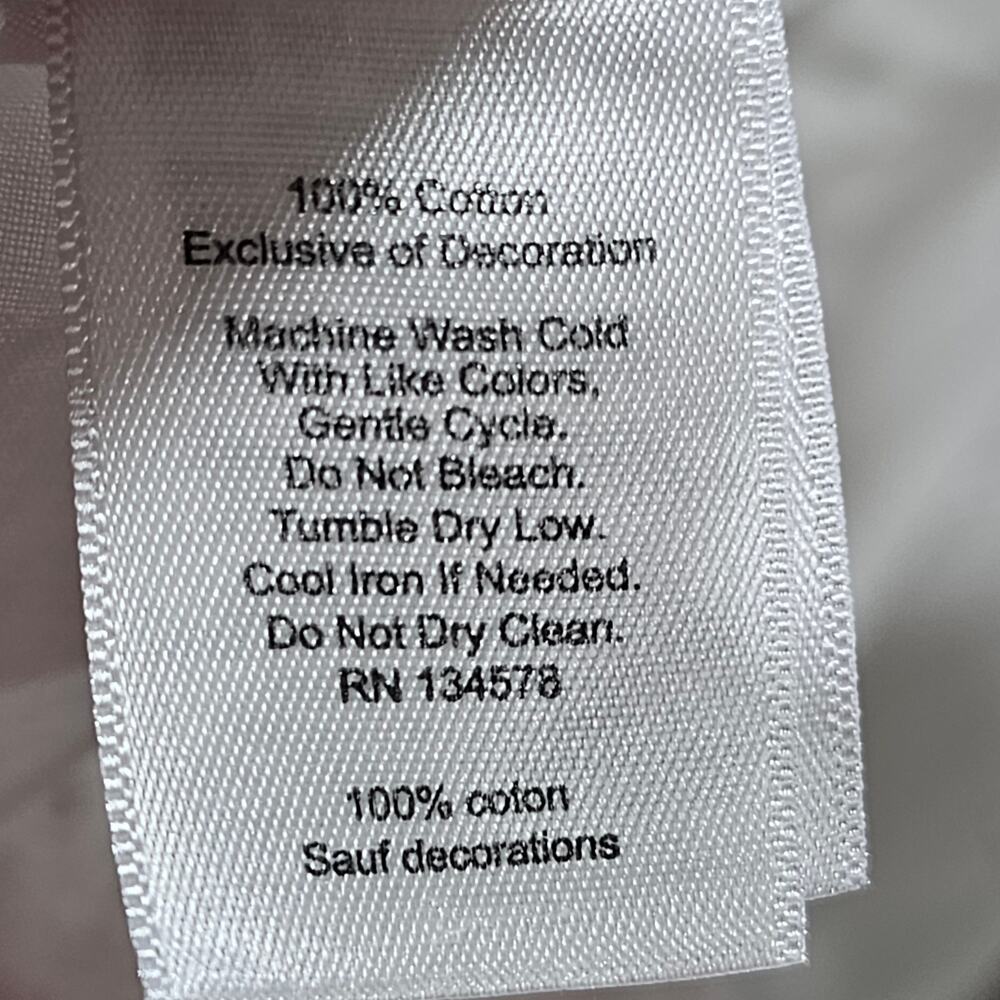 Vineyard Vines Girls White Eyelet Lined Dress Coastal Cottagecore Size 12 - Picture 7 of 8